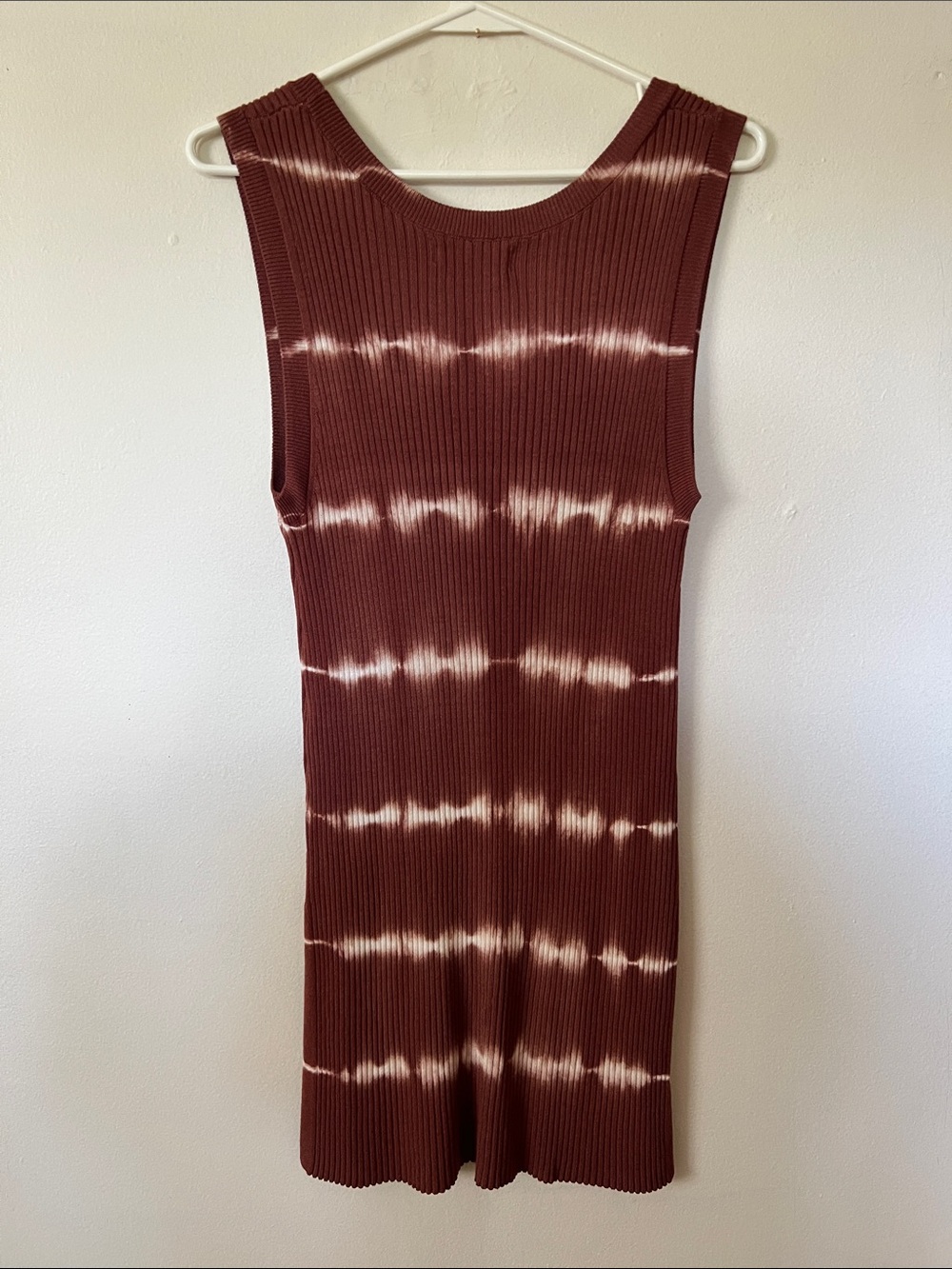 Sleeveless Ribbed Tie-Dye Tank Dress and Matching Pants - Picture 3 of 4